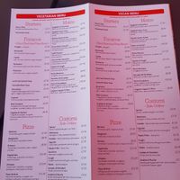 Vegan menu at Posillipo - Broadstairs in Broadstairs