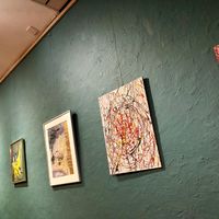 art at Cafe Zaehringer in Zurich