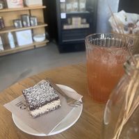 Juice and chocolate coconut cake   at SUE Bakery in Rotterdam