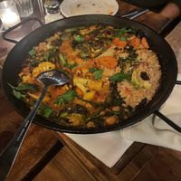 Vegan paella!  at Barcelona Wine Bar in Brookline