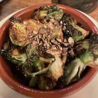 Crispy Brussels sprouts tapas  at Barcelona Wine Bar in Brookline