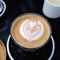 Latte with Oatly at Deep Coffee Roaster in Marseille