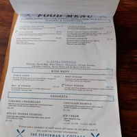 Full menu at The Fisherman's Cottage in Reading