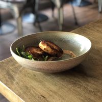 Vegan Crab Cakes at Plate in Stowe
