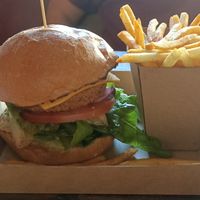 Getta Veggo Planted Burger + Chips at Getta Burger in West End