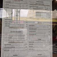 Menu at Lui.Boss in Preston