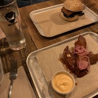 Temple of Saitan wings and burger  at BrewDog - Lothian Rd in Edinburgh