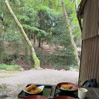Outside seating  at Mizuya Chaya 水谷茶屋 in Nara
