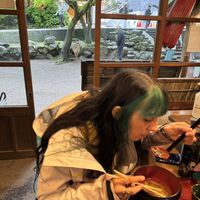 Deer outside at Mizuya Chaya 水谷茶屋 in Nara