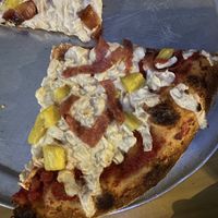 Vegan mozzarella (has salami because kids eat meat)  at The Hop in Richmond