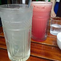 Fresh lemonade and Vavavoom juice (watermelon, pineapple and apple) at Viet Fresh Noodles in Cairns
