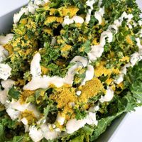 Garlic Kale Salad at Sunshine's Health Food Store and Vegetarian Deli in Houston