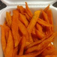 Sweet potato fries at Sunshine's Health Food Store and Vegetarian Deli in Houston