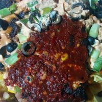 Black Bean Nachos at Sunshine's Health Food Store and Vegetarian Deli in Houston