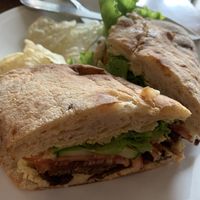 Seitan sandwich at Cafe Consulado in Asuncion