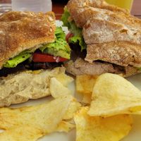 Seitan sandwich at Cafe Consulado in Asuncion