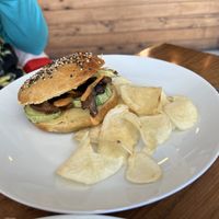 Veggie bagel   at Cafe Consulado in Asuncion