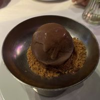 banana-chocolate ice cream  at HILTL - Sihlstrasse in Zurich