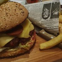 Bacon Cheese Burger (vegan) at HILTL - Sihlstrasse in Zurich