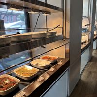 Just a tiny part of the hot food buffet  at HILTL - Sihlstrasse in Zurich