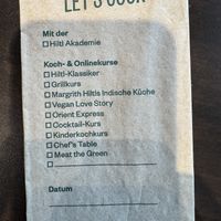 Napkin information   at HILTL - Sihlstrasse in Zurich