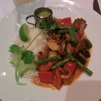 Red curry, vegan option at HILTL - Sihlstrasse in Zurich
