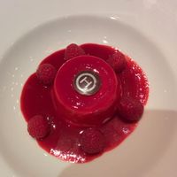 Vegan panna cotta at HILTL - Sihlstrasse in Zurich