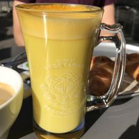 Golden milk at HILTL - Sihlstrasse in Zurich