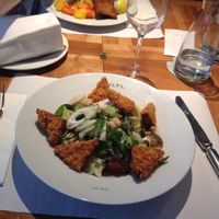 breaded tofu salad. at HILTL - Sihlstrasse in Zurich