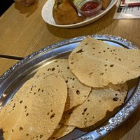Samosa and papads  #Veganuary at Shakti in Odawara