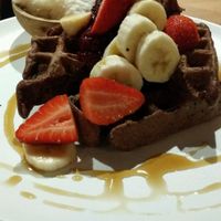 Vegan Chocolate Waffles at Health Freak Cafe in Scarborough