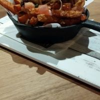 Jackfruit Loaded Sweet Potato Fries at Health Freak Cafe in Scarborough