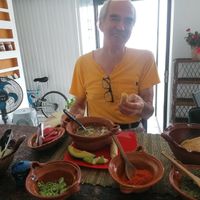 Jueves pozolero at La Garnacheria Vegana in Cuernavaca