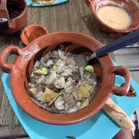 Pozole  at La Garnacheria Vegana in Cuernavaca