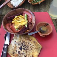 Chimichanga with pibil   at La Garnacheria Vegana in Cuernavaca