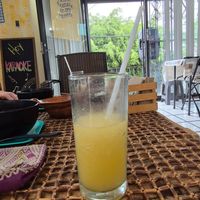 Delicious kombucha. We tried one with passionfruit and one guava. So good! at La Garnacheria Vegana in Cuernavaca