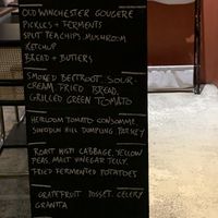 Vegetarian 6 course tasting menu.  at The Laundrette in Chorlton