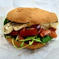 Sandwich gluten free at Abhay Charan in Santiago