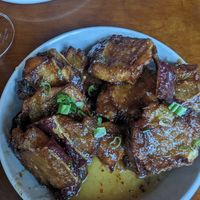 Potatoes - good but too much sauce (and I love sauce) at Firefly in San Francisco