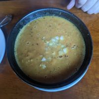 Lentil soup - very good at Firefly in San Francisco
