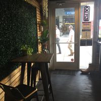 Nice and cool inside.  at E+ROSE Wellness Cafe - Gulch in Nashville