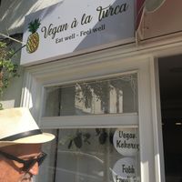 Lovely signage  at Vegan a la Turca in Bodrum