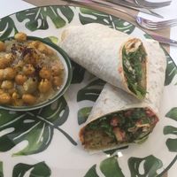 Homemade vegan falafel- delicious! at Vegan a la Turca in Bodrum