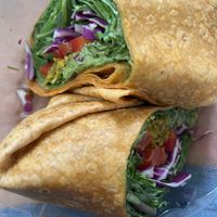 The rainbow wrap   at E+ROSE Wellness Cafe - Brentwood in Brentwood