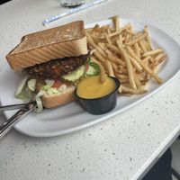 Honey mustard sauce pictured isn’t vegan, obviously.   at MIA - The Counter - TD in Miami