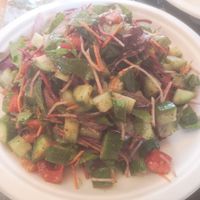 Salad at Vegan Xpress in Mitzpe Ramon