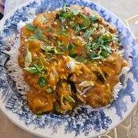 African peanut stew at Vegan Xpress in Mitzpe Ramon