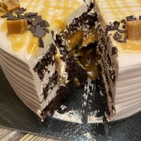 Caramello salato e cioccolato   at Radagast Vegan Bakery in Rome