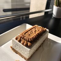 Biscoff cheese cake   at Radagast Vegan Bakery in Rome