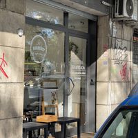Entrancee  at Radagast Vegan Bakery in Rome